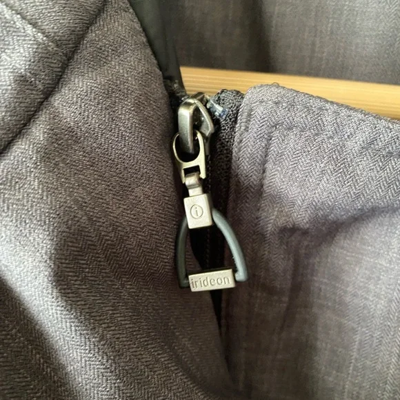 iridēon Gray Heather Herringbone Wind Breaker Utility Equestrian Jacket SZ M - Picture 9 of 11